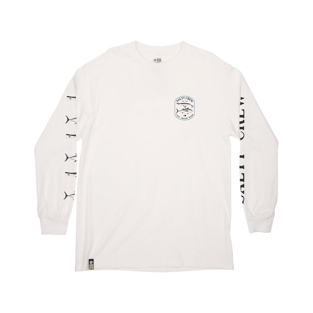 Shop the Surface LS Tee in White online | Salty Crew AU