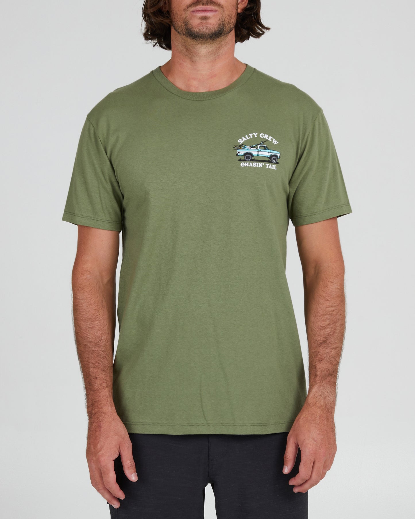 OFF ROAD PREMIUM S/S TEE - Sage green