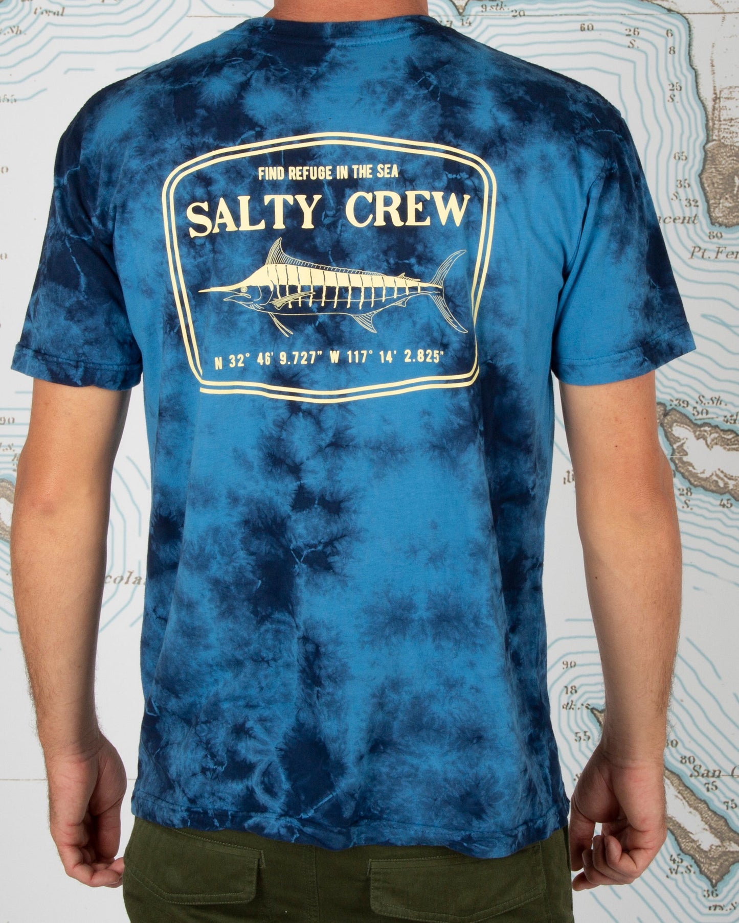 Stealth Tie Dye Premium Tee - Blue