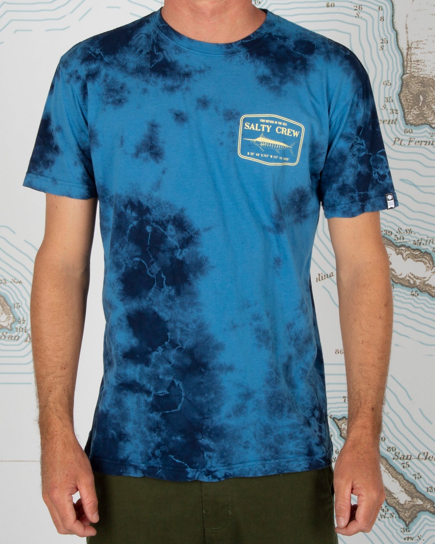 Stealth Tie Dye Premium Tee - Blue