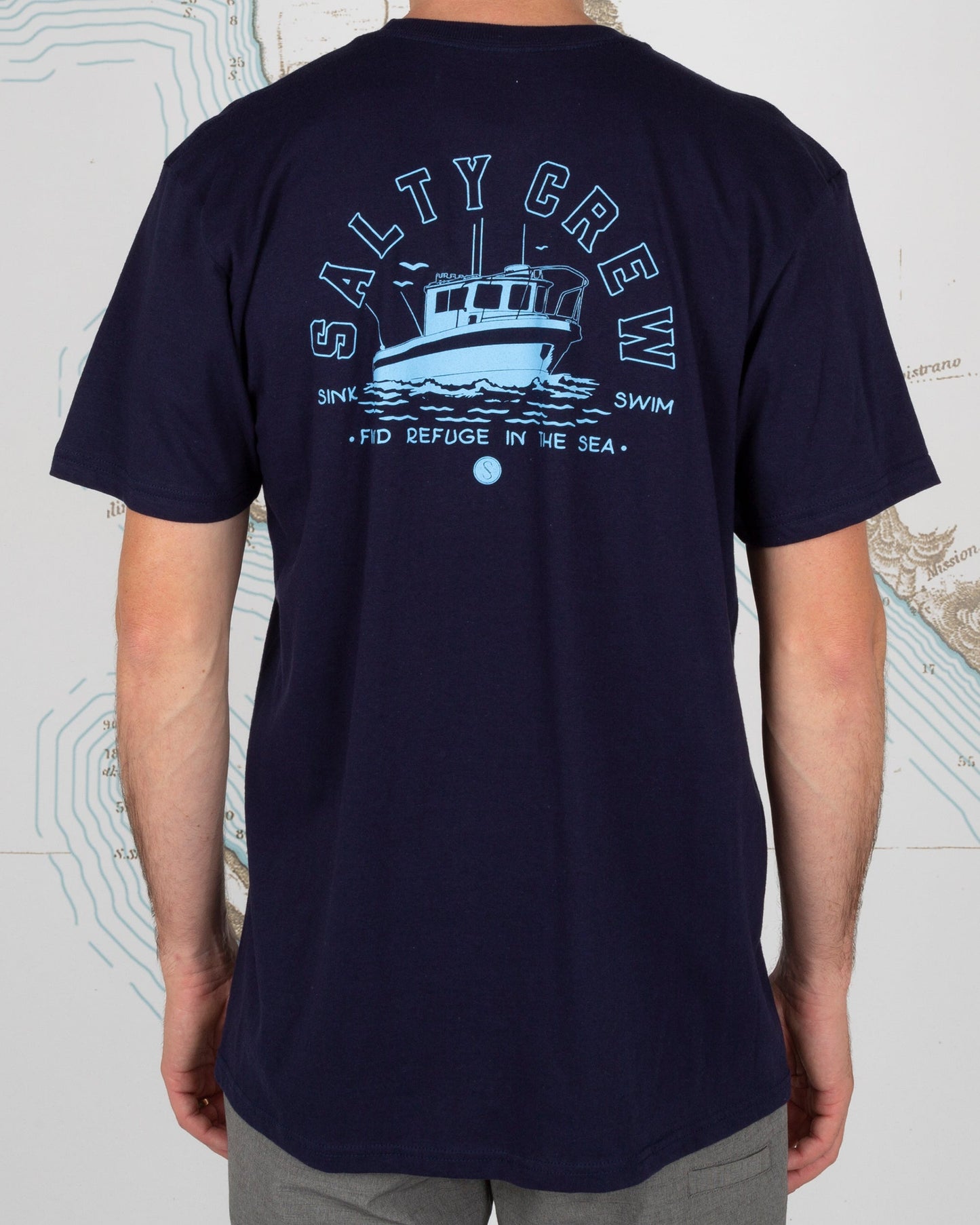 OUTBOARD STANDARD S/S TEE - Navy