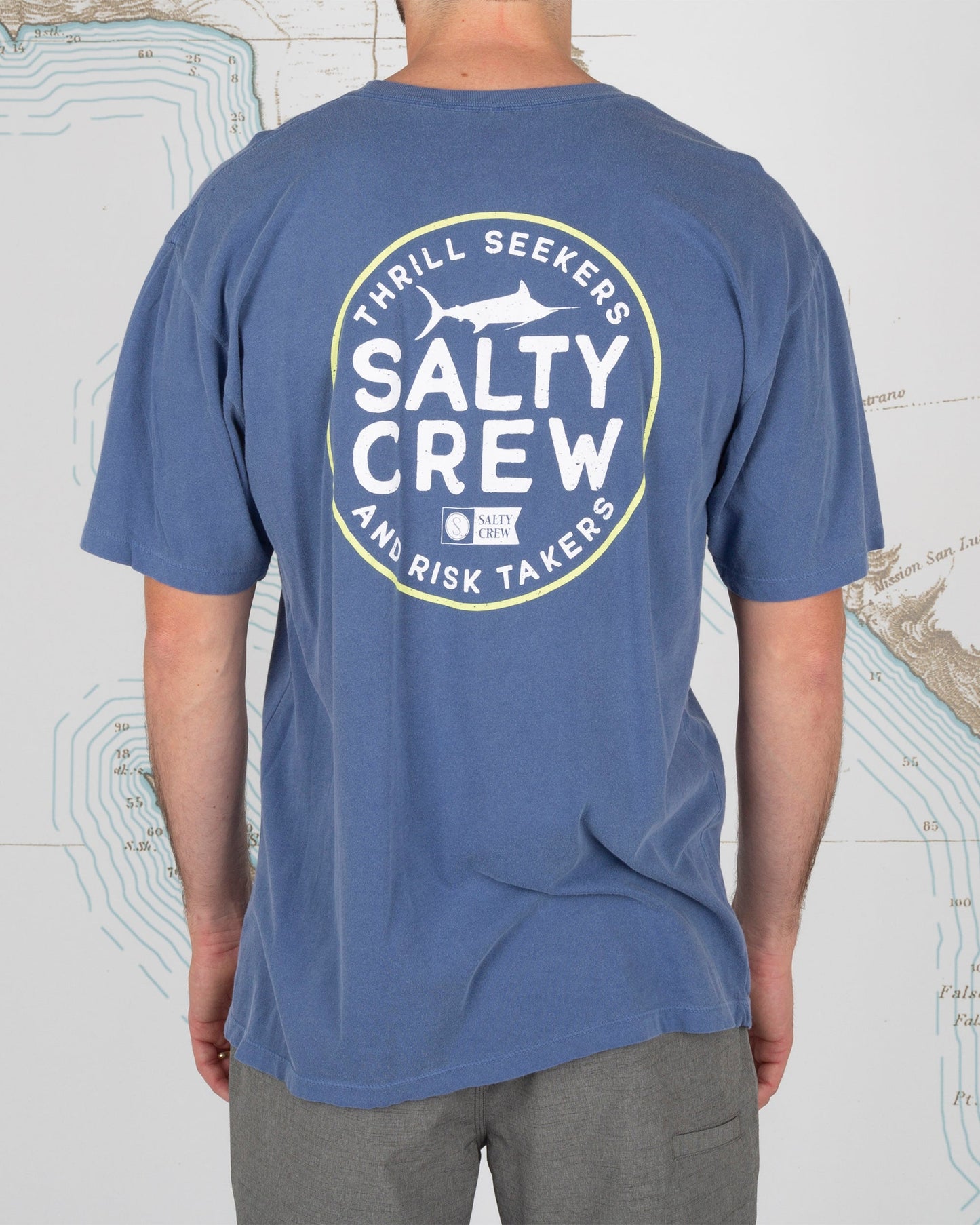 FIRST MATE PREMIUM S/S TEE - Navy