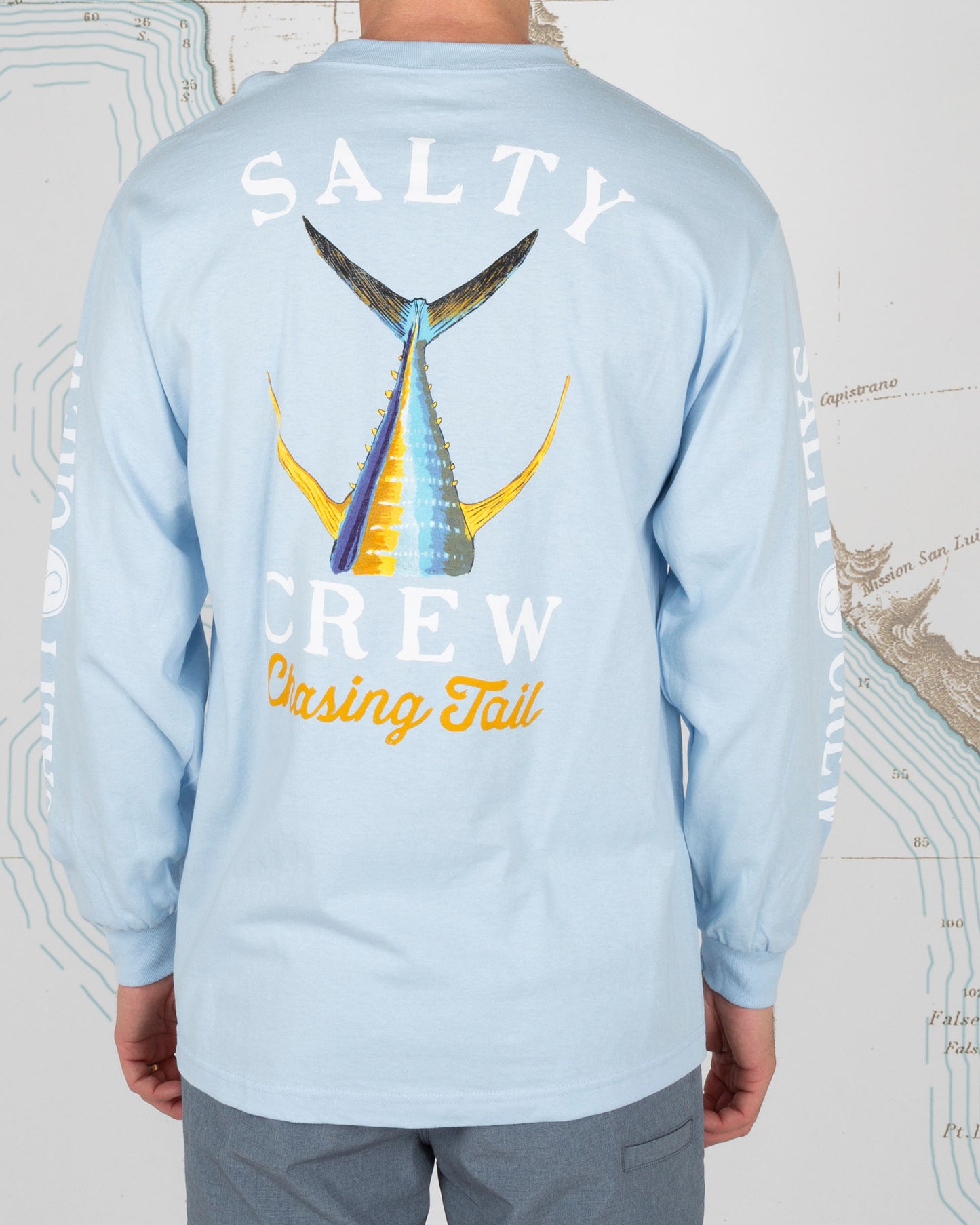 Tailed L/S Tee - Light Blue