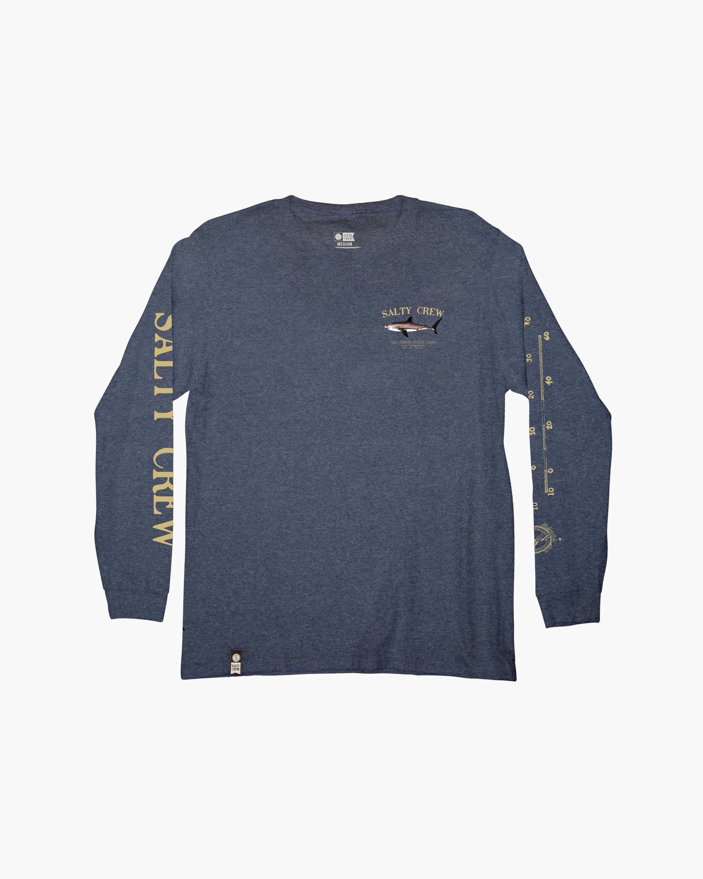 Bruce Boys L/S Tee - Navy Heather