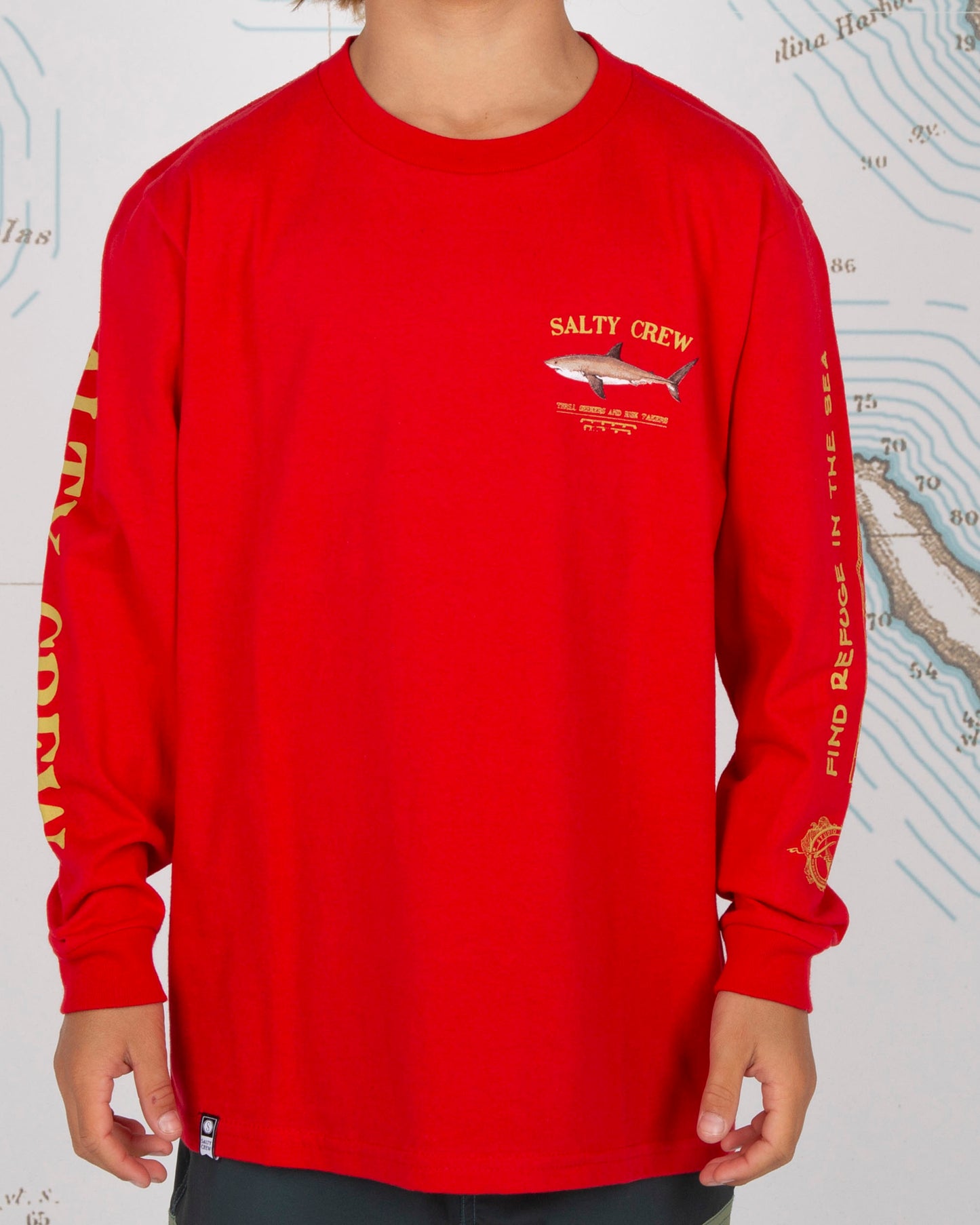 Bruce Boys L/S Tee - Red