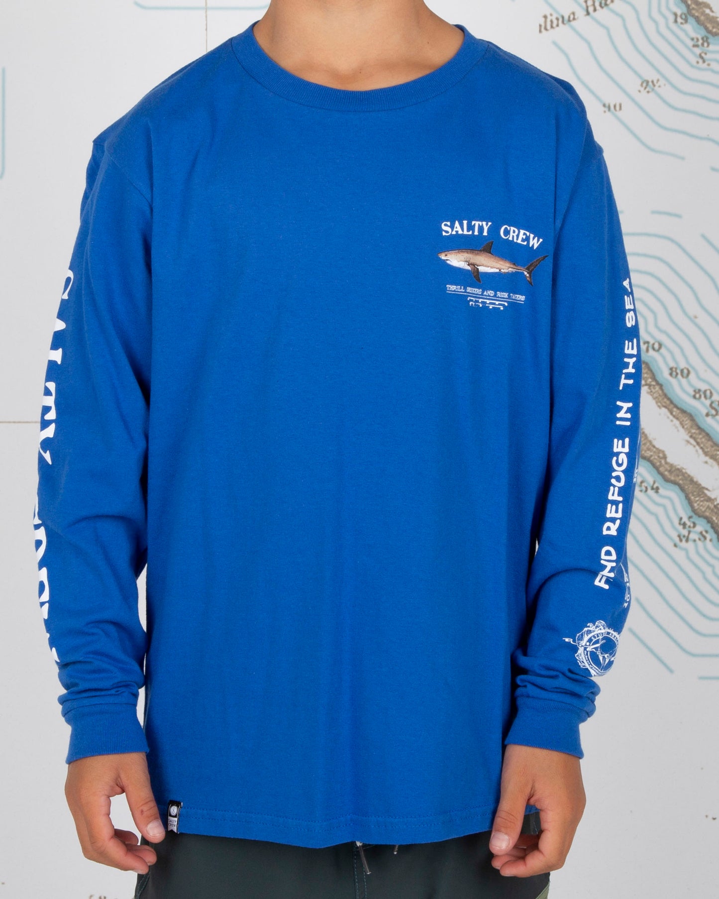 Bruce Boys L/S Tee - Royal