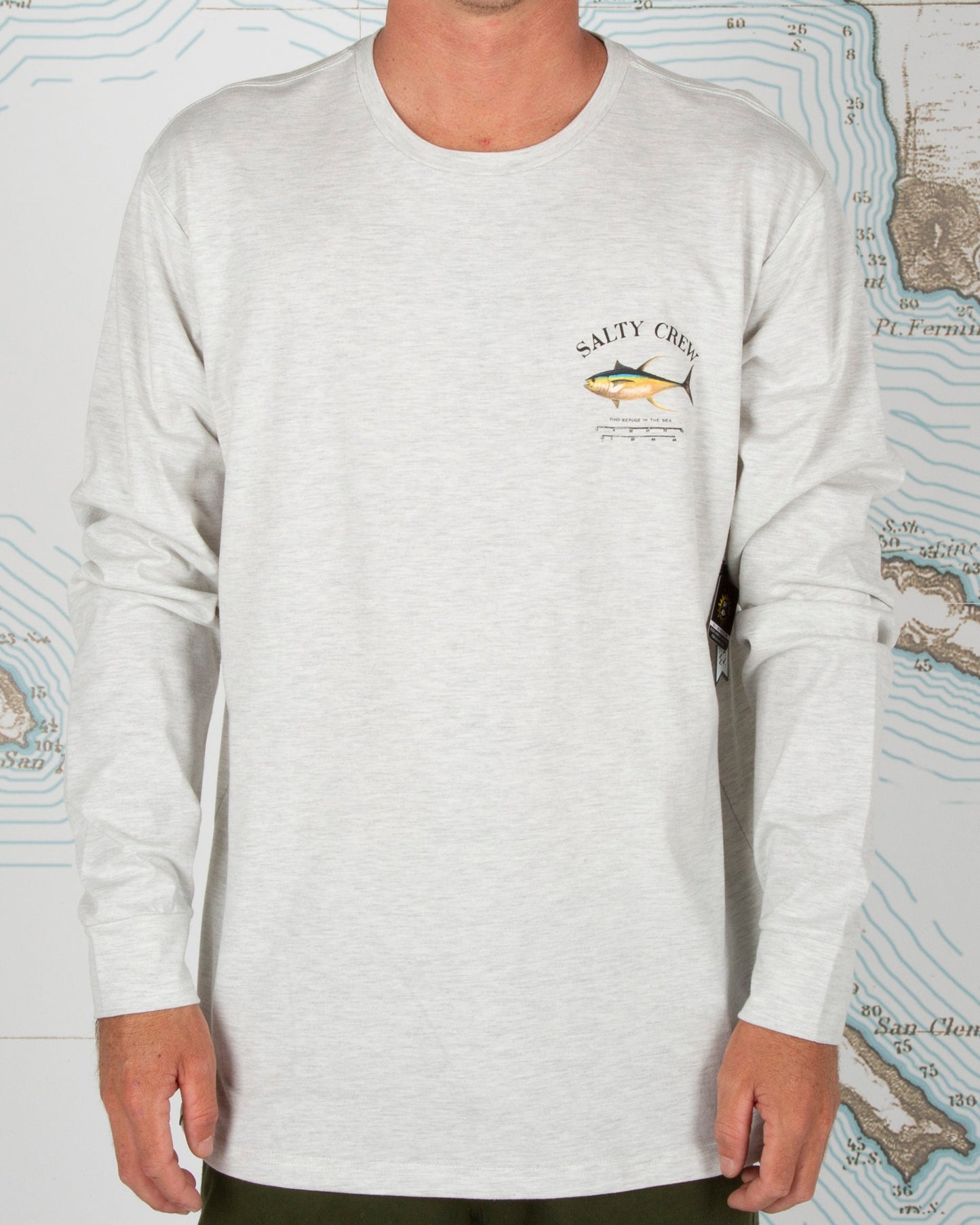 Ahi Mount Tech LS Tee - Vintage White