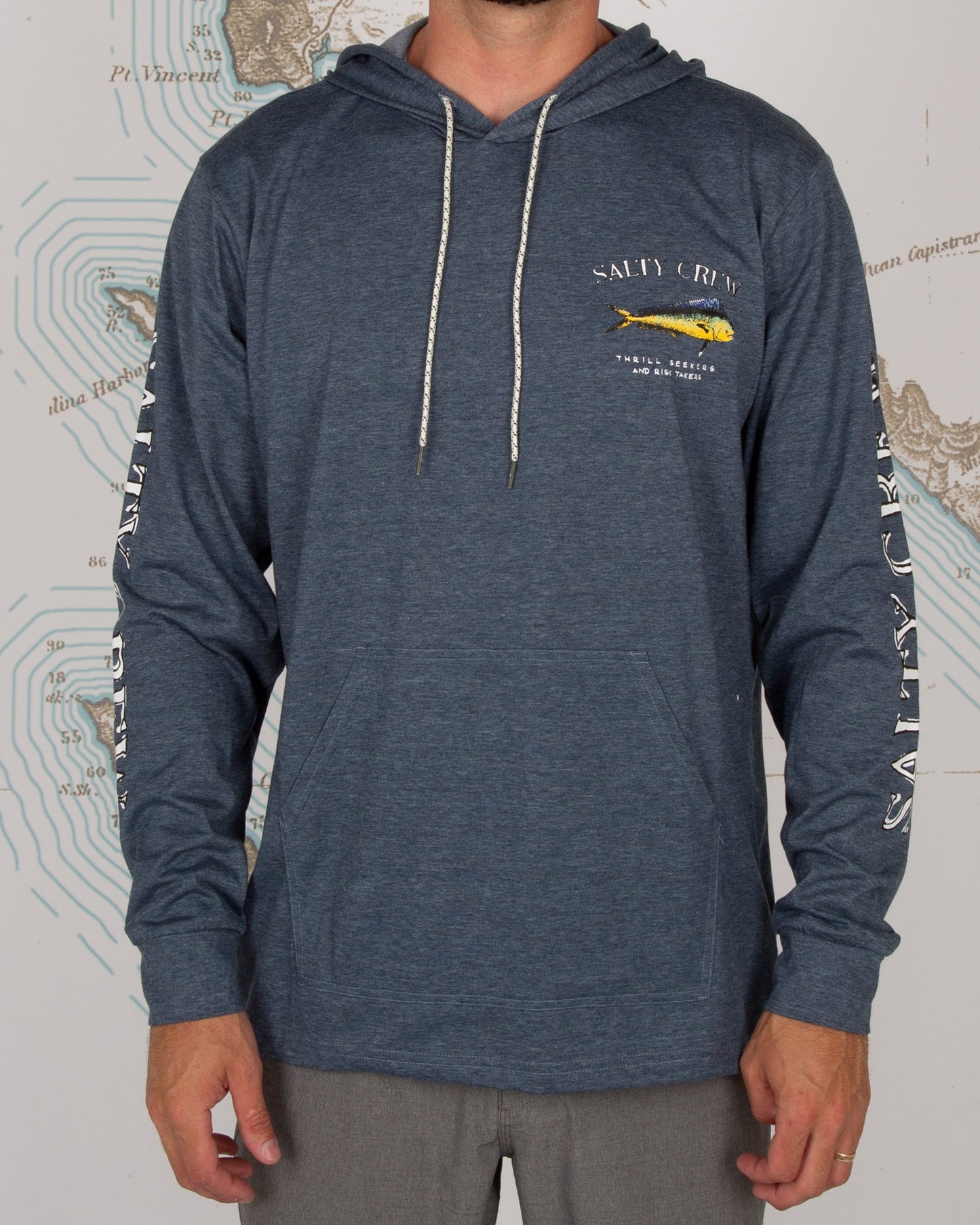 EL DORADO HOOD TECH TEE - Navy