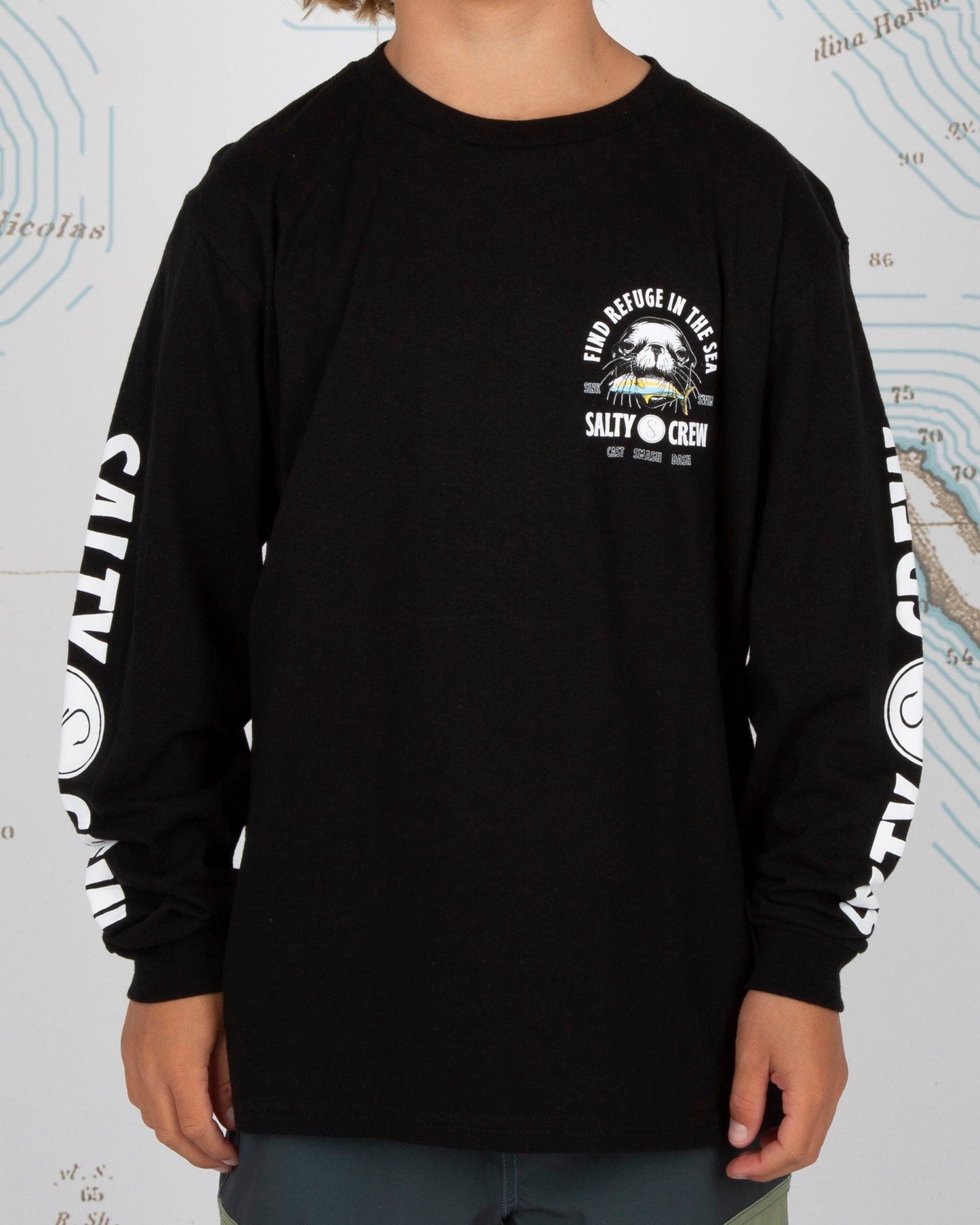 MOUTHFUL BOYS L/S TEE - Black