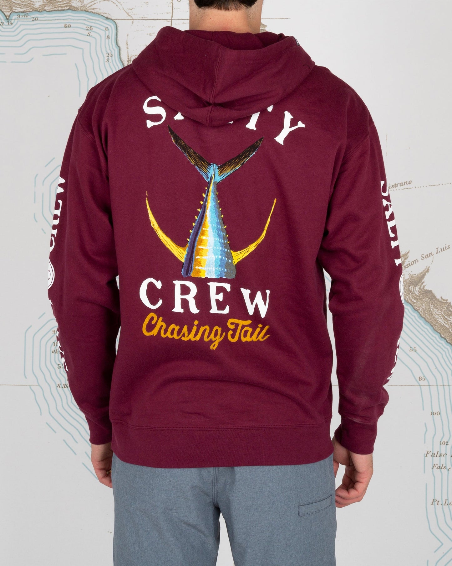 Tailed Hood Fleece - Burgundy