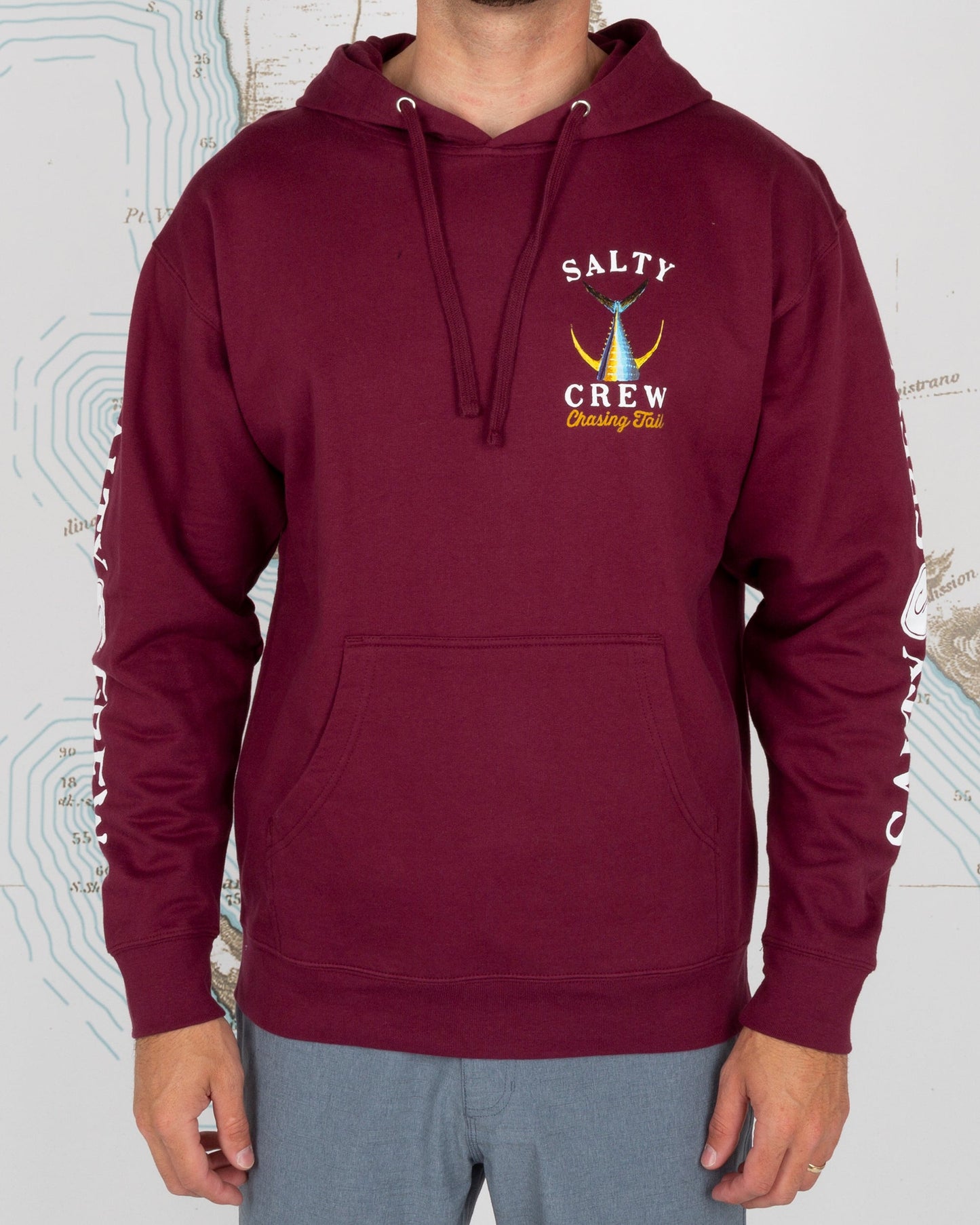 Tailed Hood Fleece - Burgundy