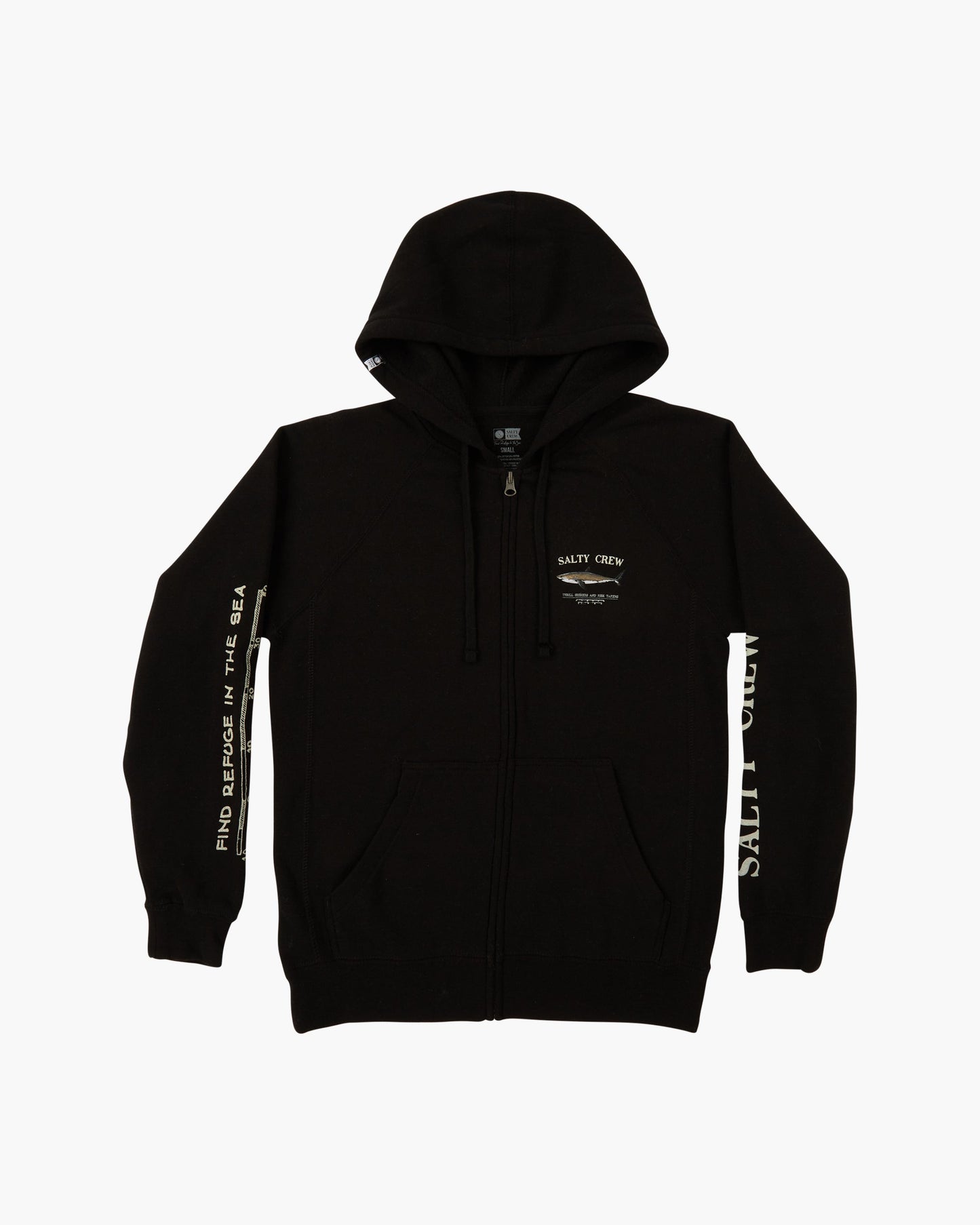 BRUCE ZIP HOODY - Black