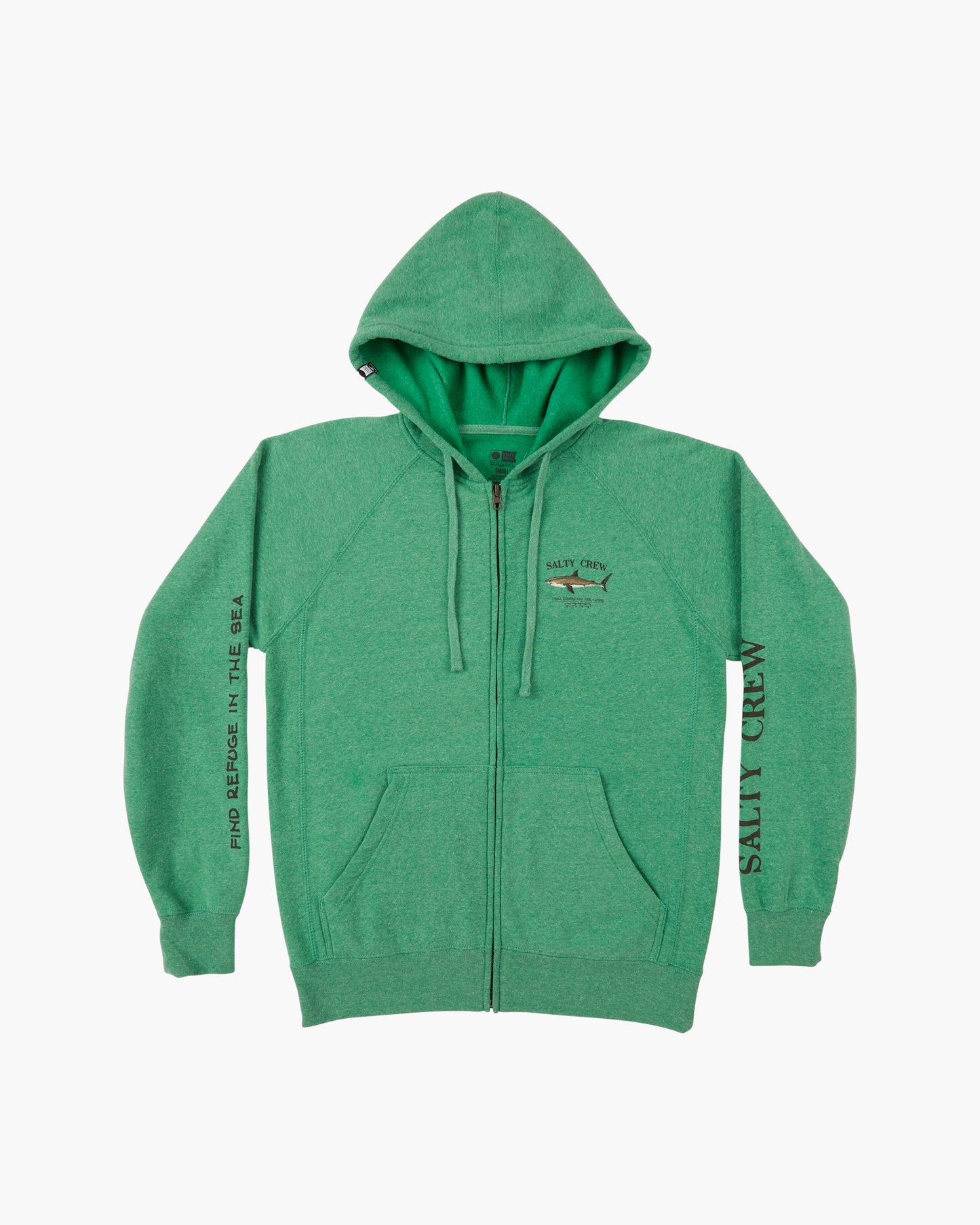 BRUCE ZIP HOODY - Kelly Green