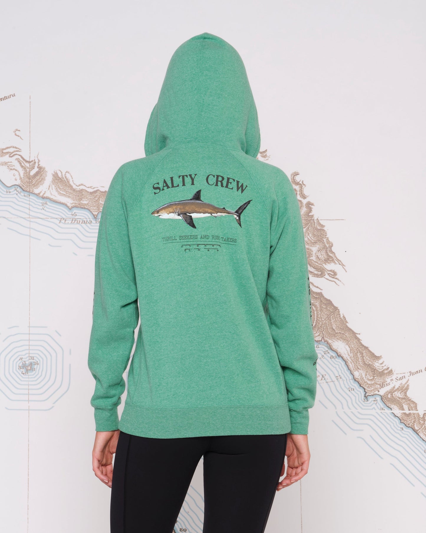 BRUCE ZIP HOODY - Kelly Green