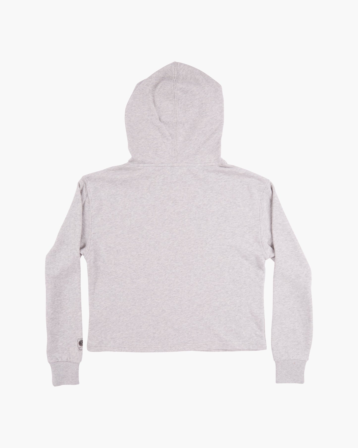 SAND SET CROP HOODY - Athletic Heather