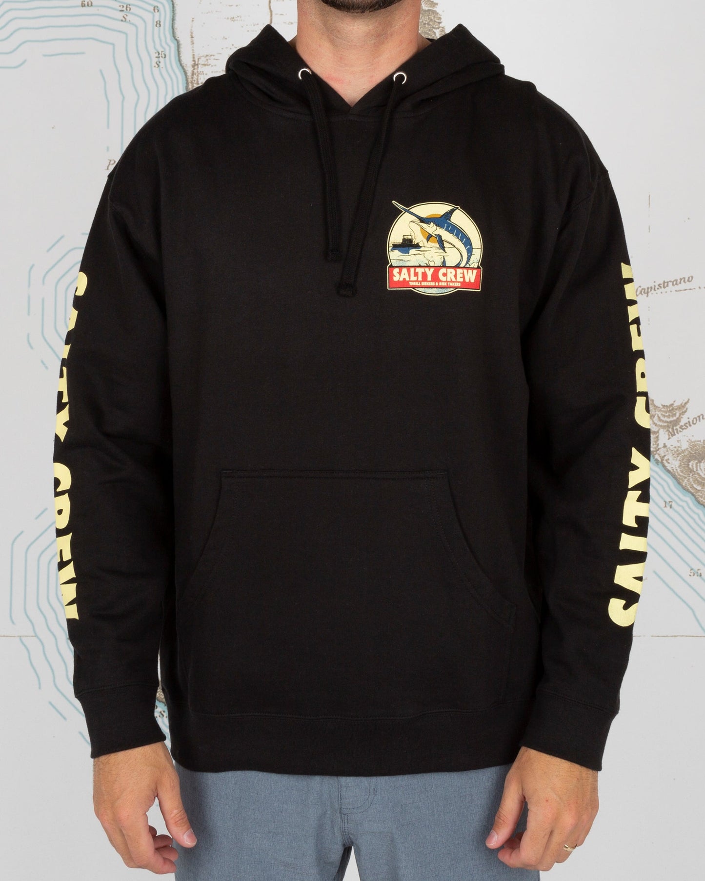 DEEP DROP FLEECE - Black