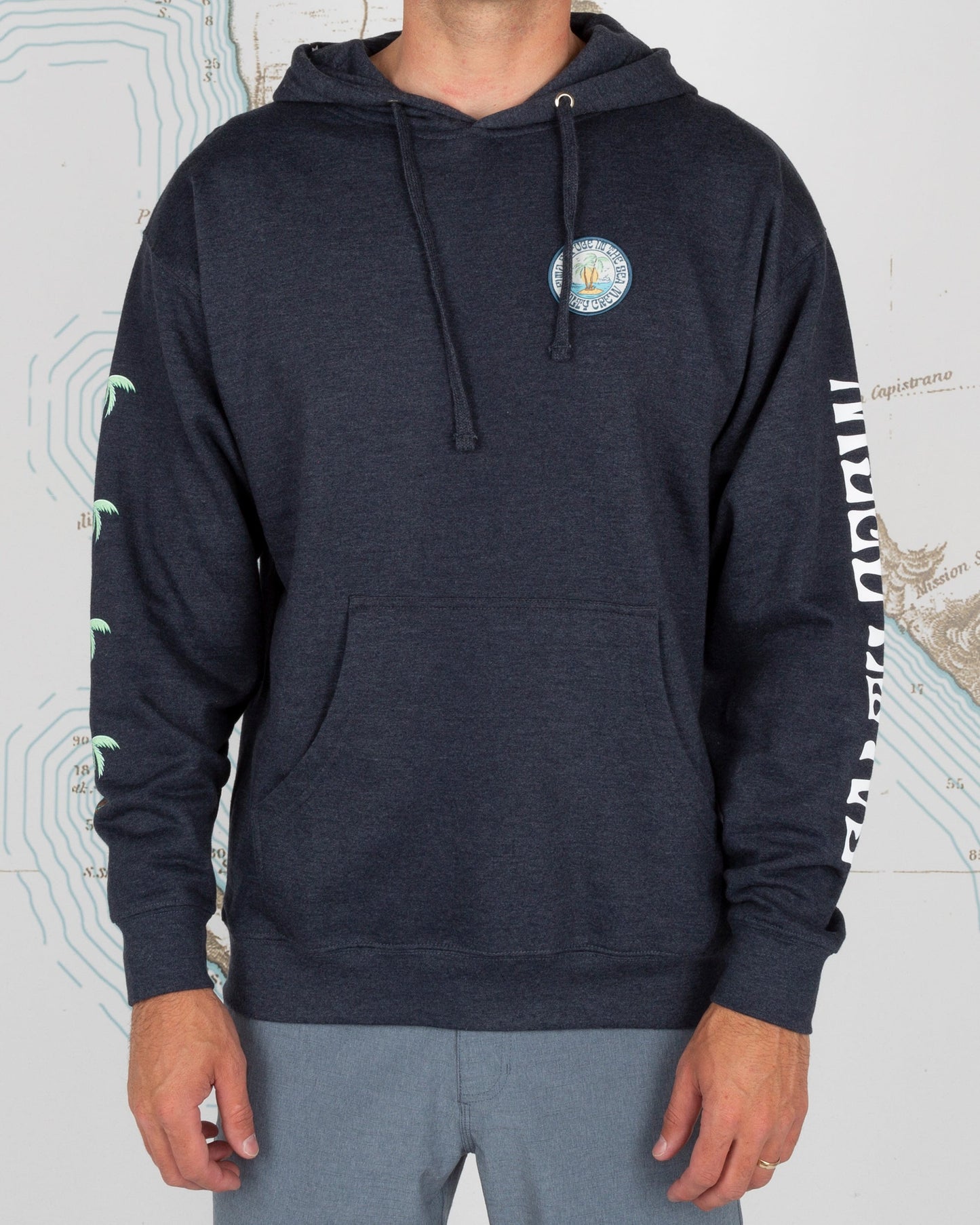 DOS PALMS FLEECE - Navy Heather