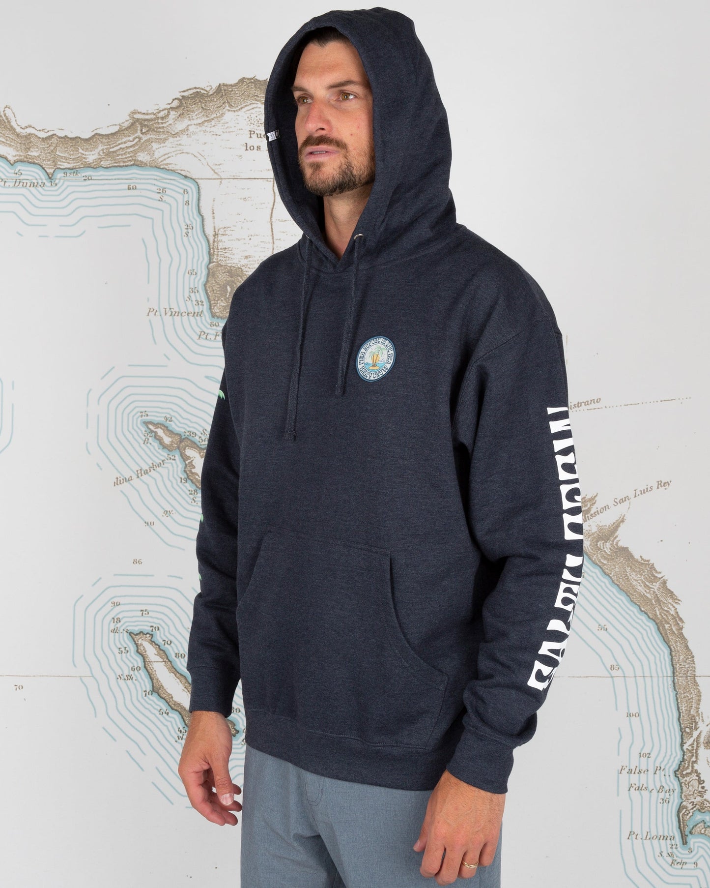 DOS PALMS FLEECE - Navy Heather