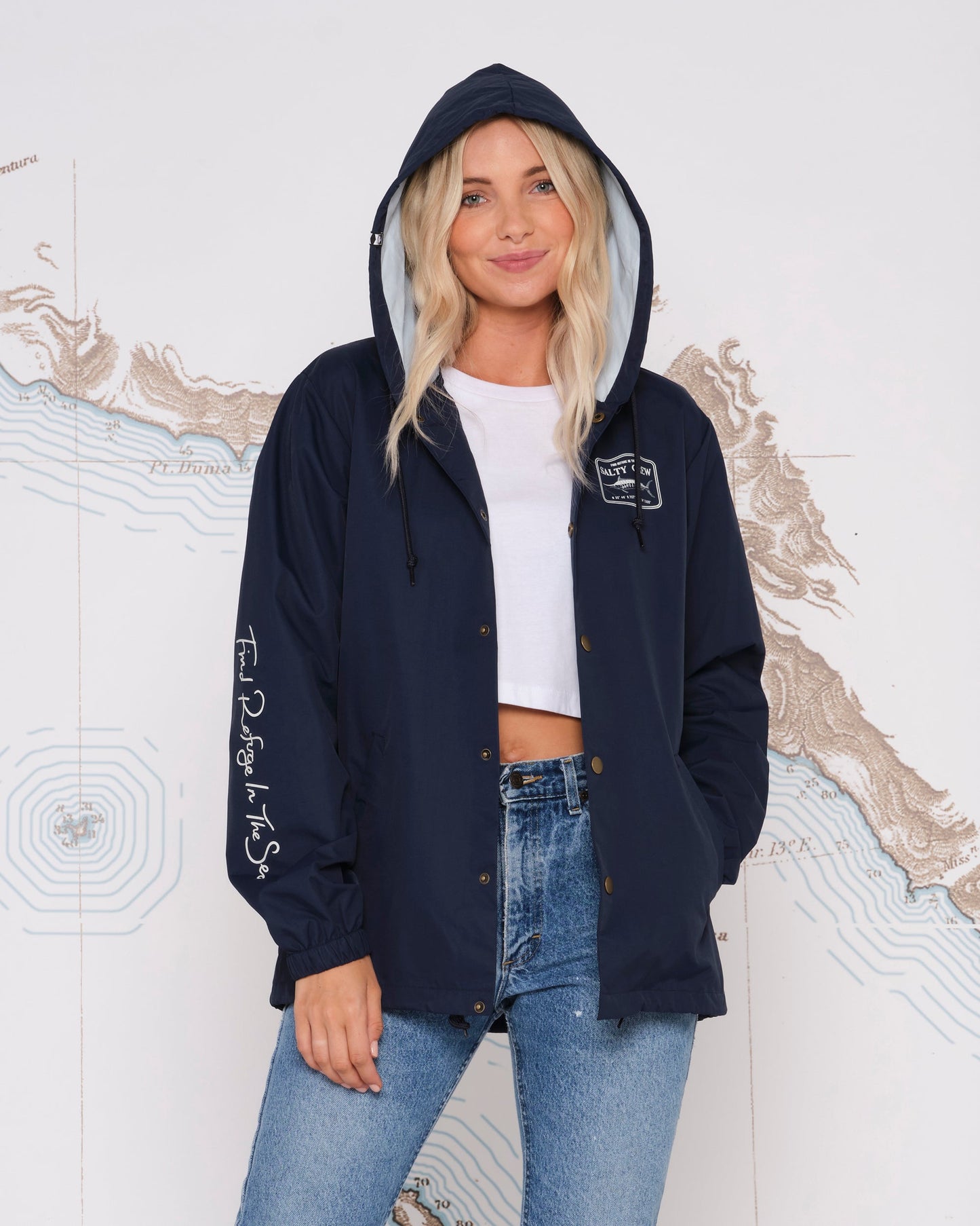 STEALTH SNAP JACKET - Navy