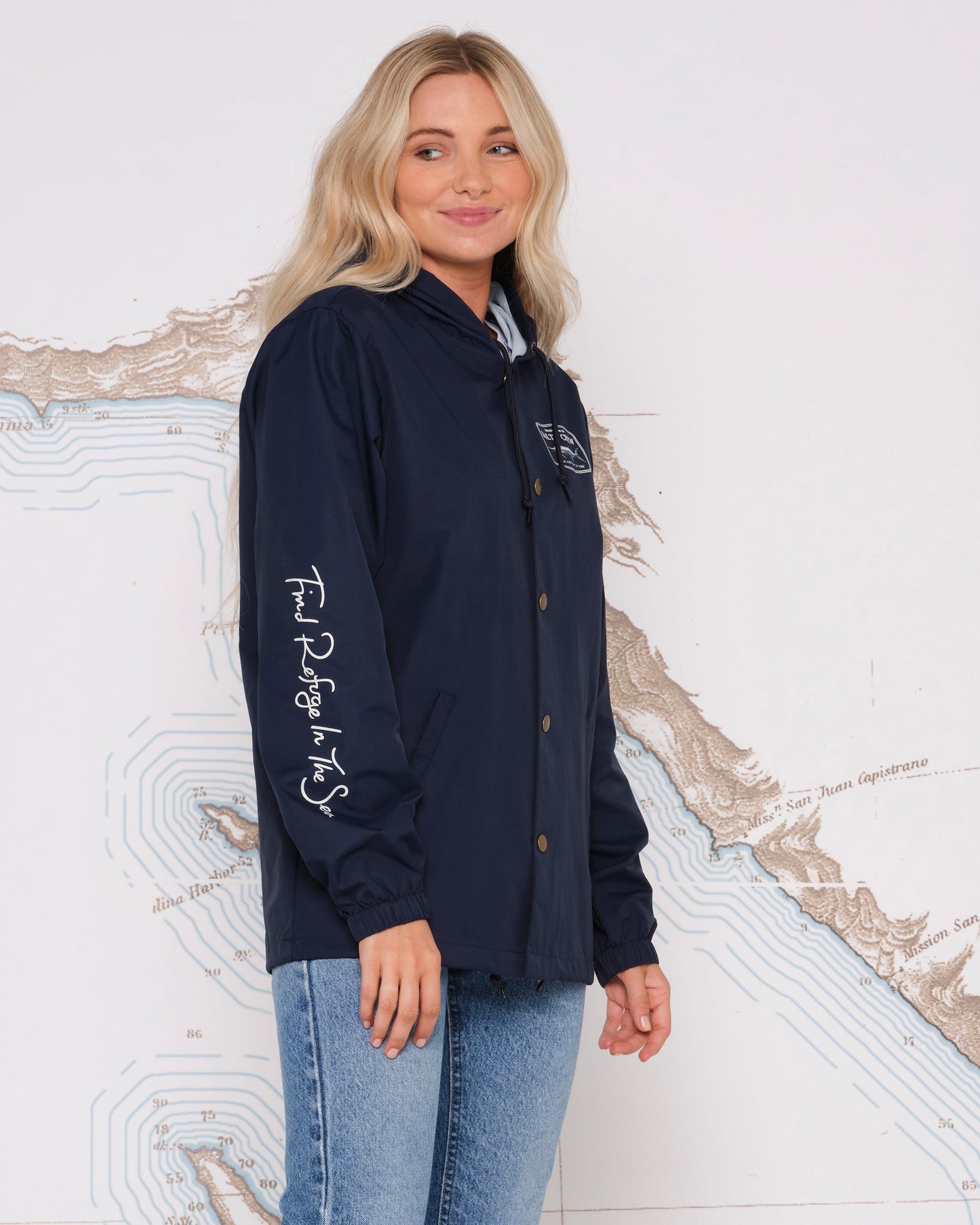 STEALTH SNAP JACKET - Navy