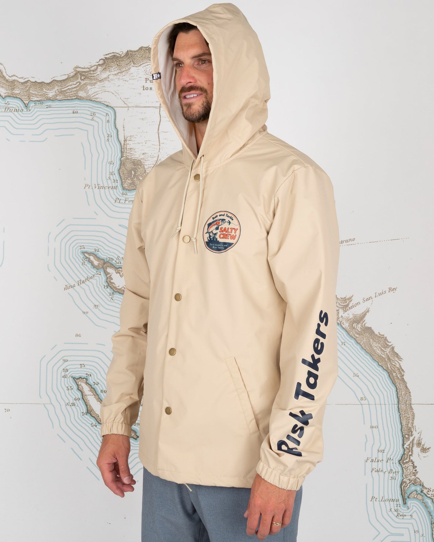 FLY GUY SNAP JACKET - Cream