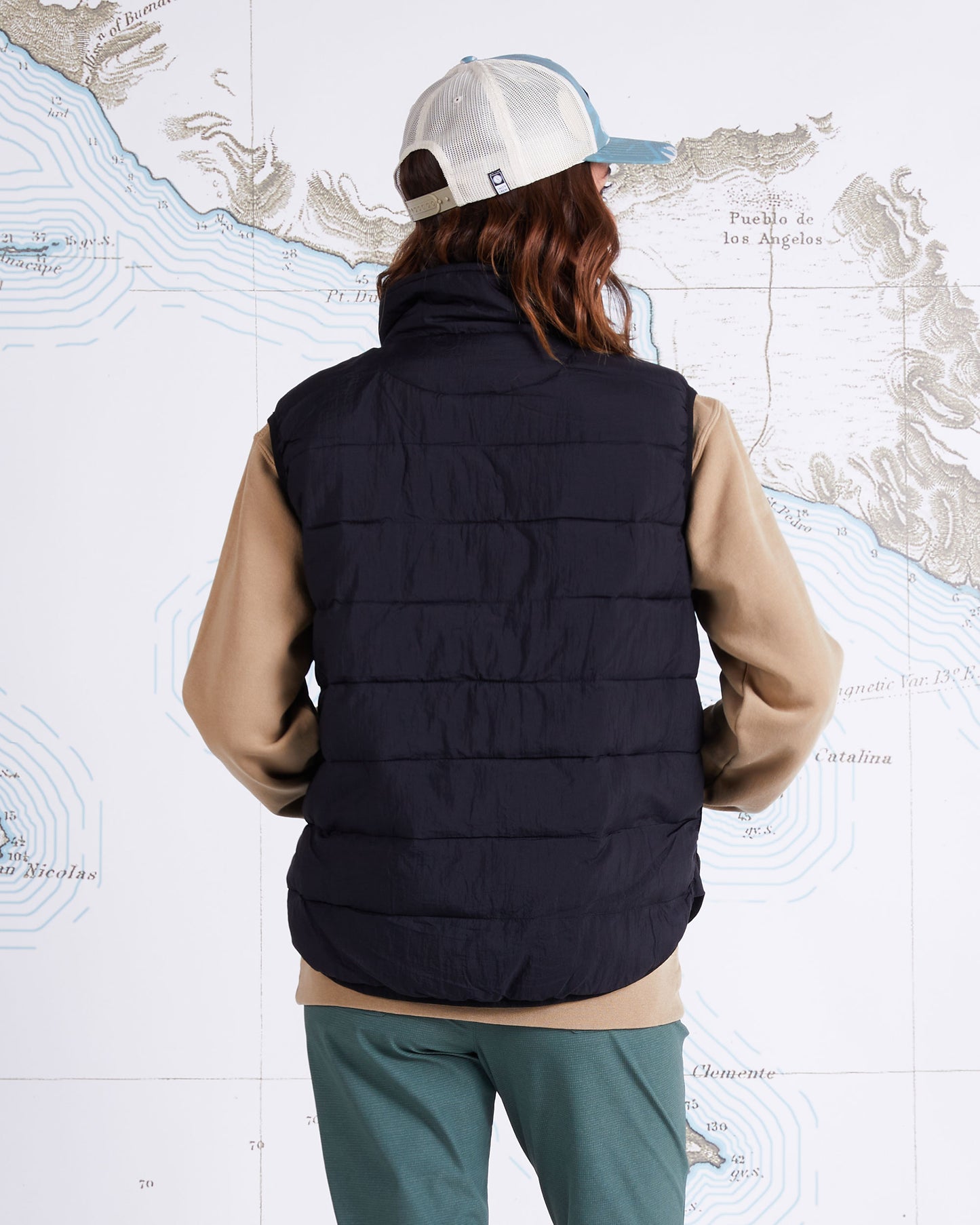 MIGRATION PACKABLE PUFFER VEST - Black