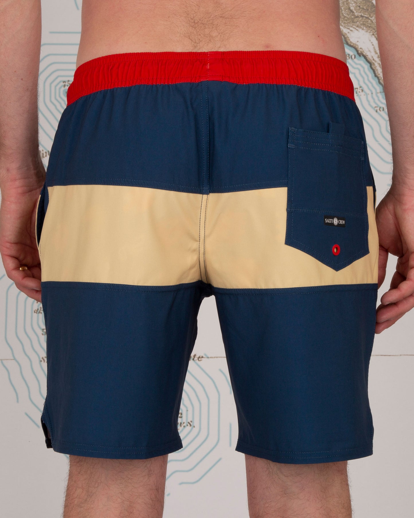 Beacons Elastic Boardshort - Denim