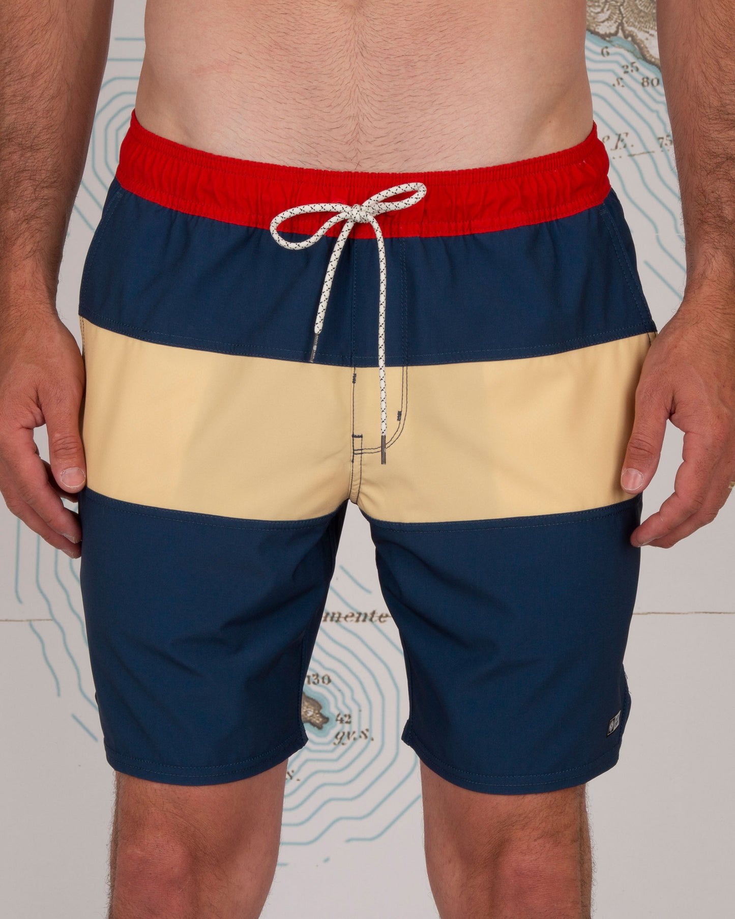 Beacons Elastic Boardshort - Denim