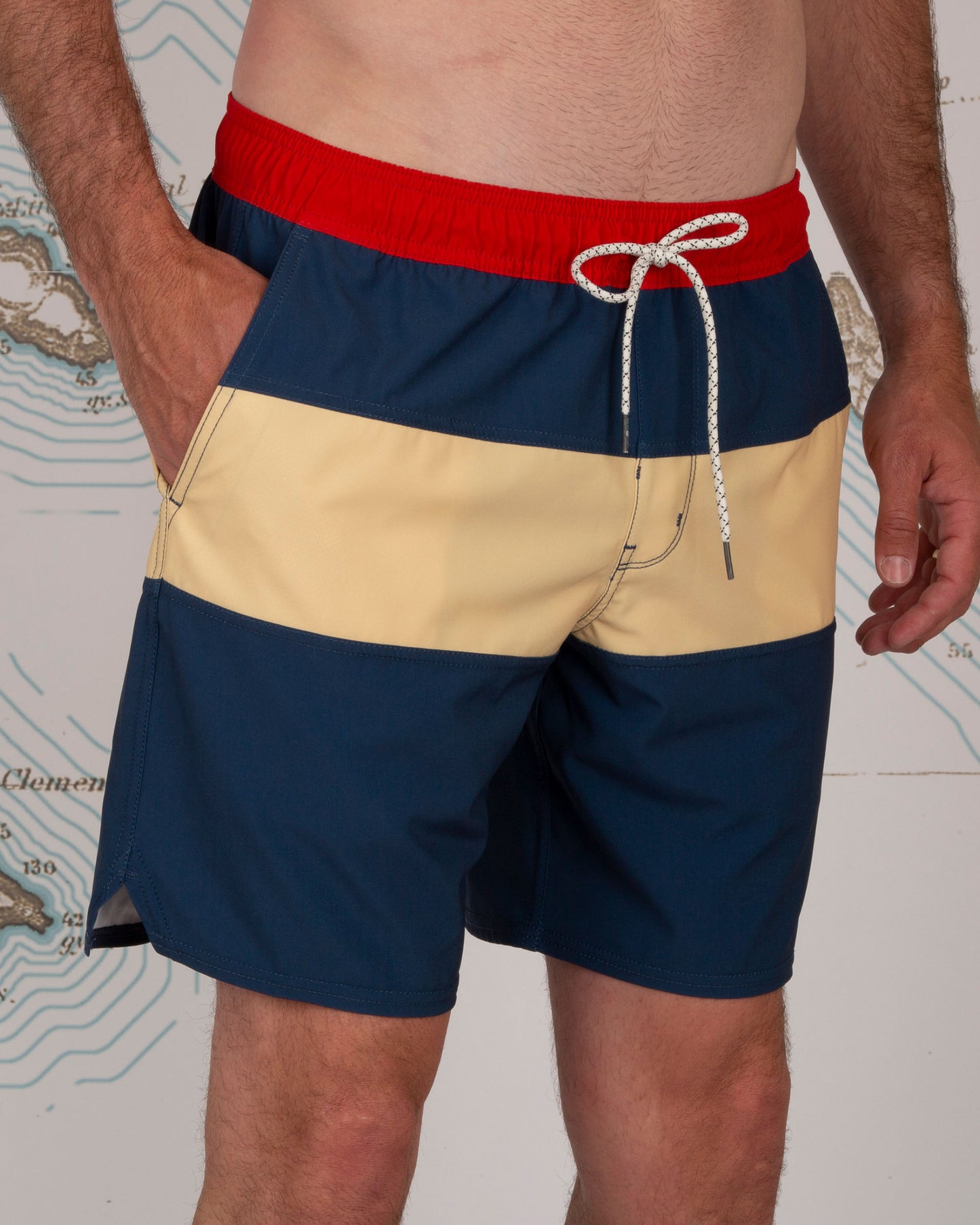 Beacons Elastic Boardshort - Denim