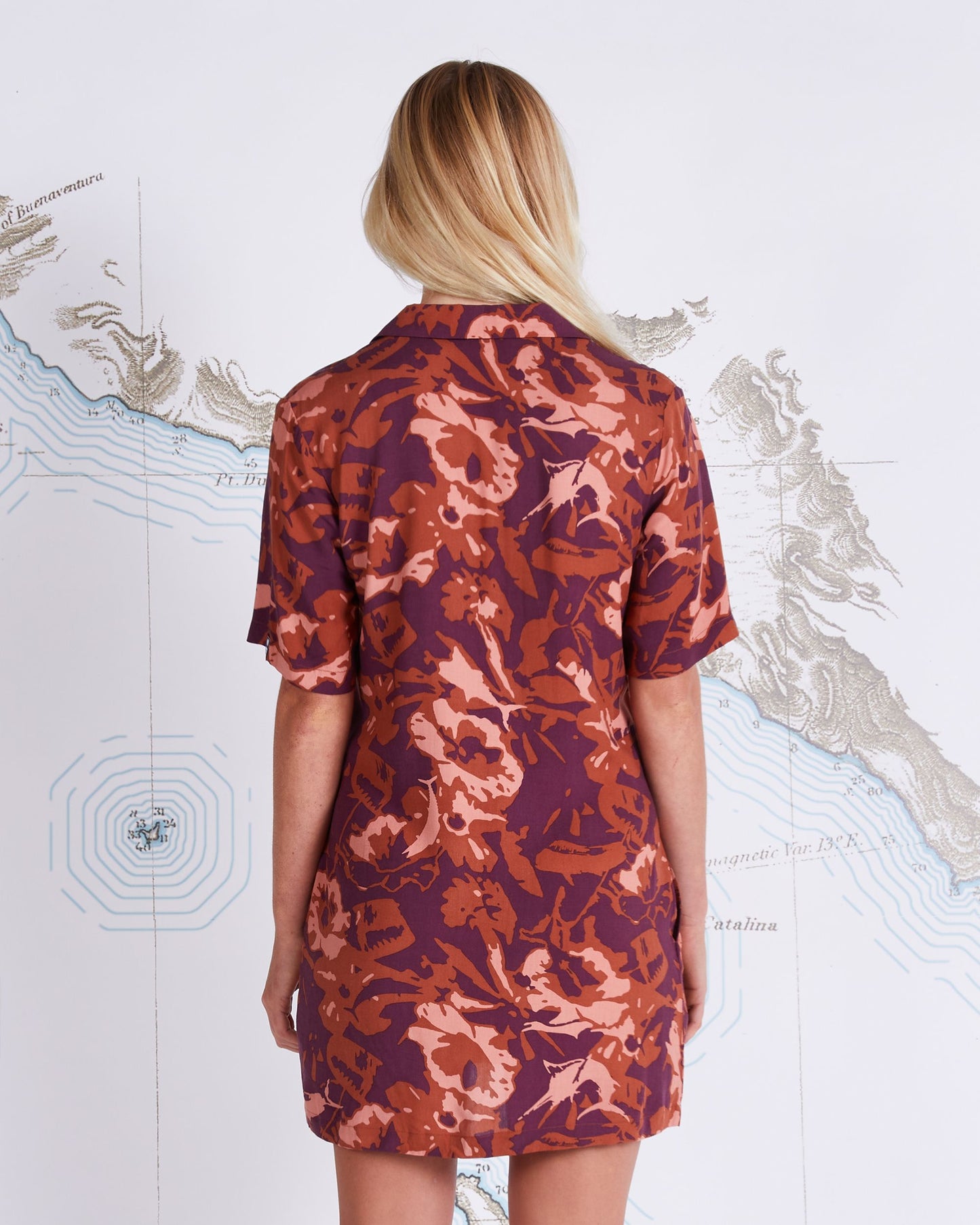 SEAFARER DRESS - Wine