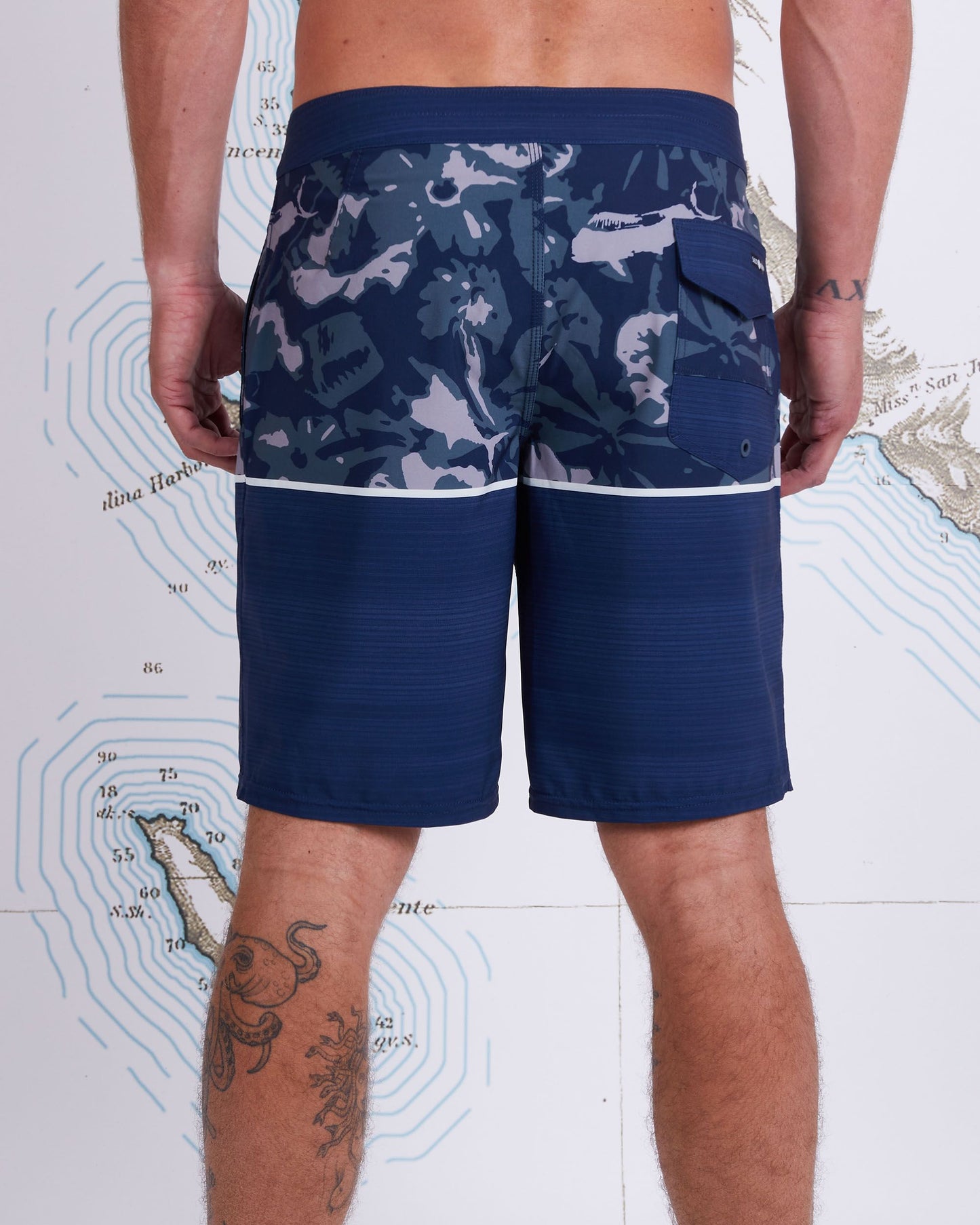 Tandem Boardshort - BLUE GREY