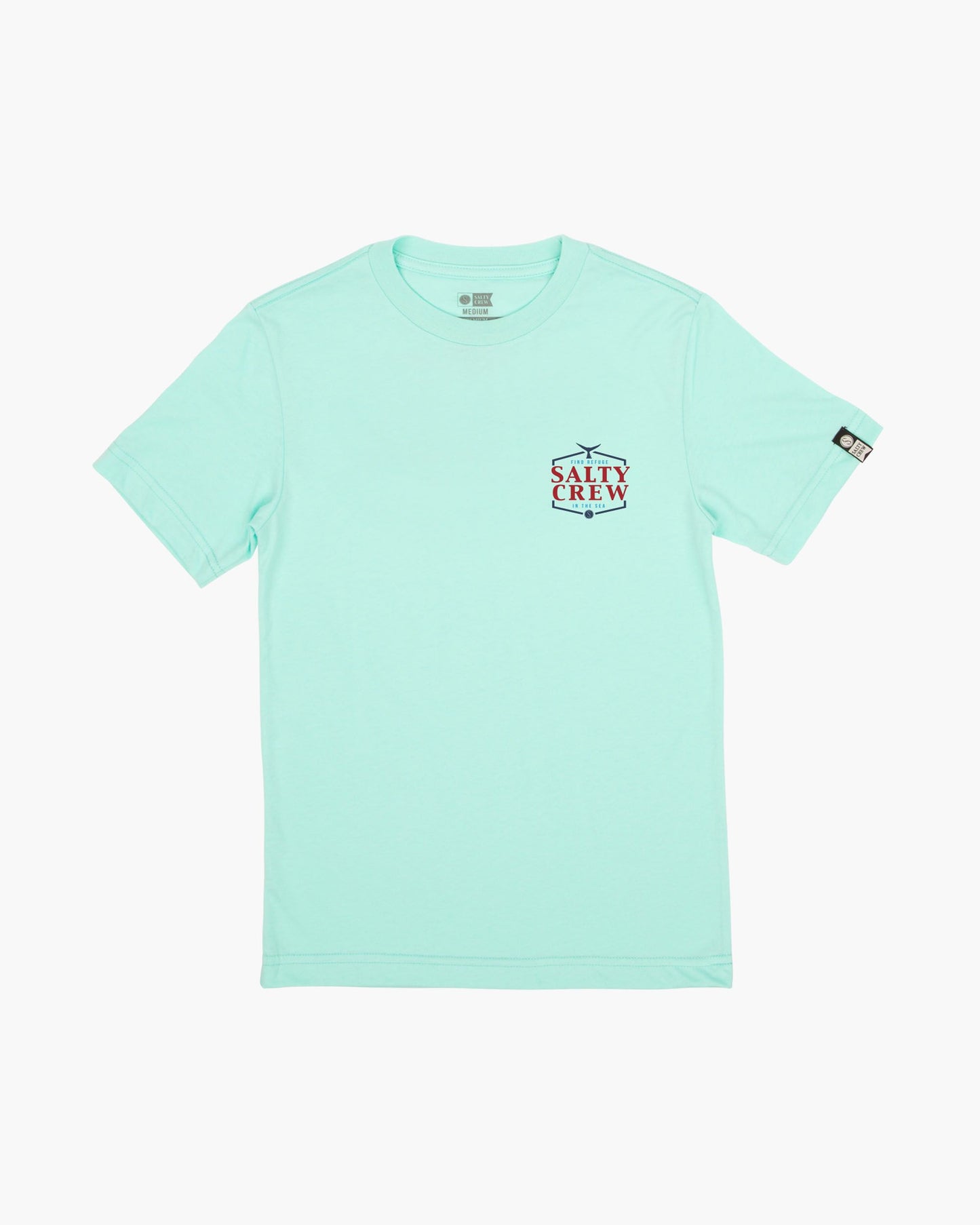 SKIPJACK BOYS S/S TEE - Sea Foam