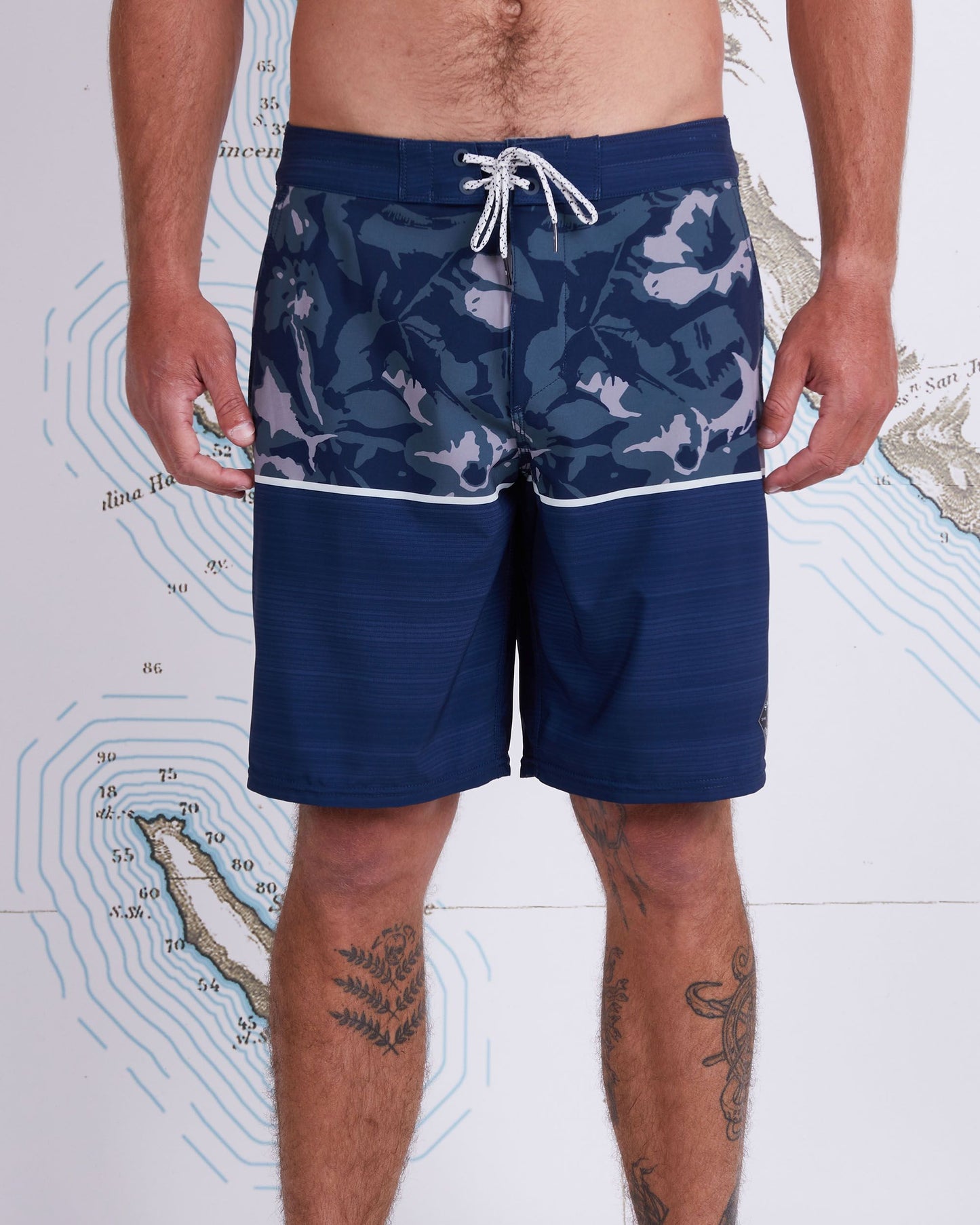 Tandem Boardshort - BLUE GREY