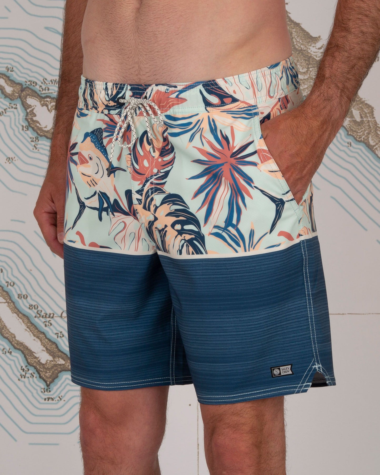 TANDEM ELASTIC BOARDSHORT - Aqua