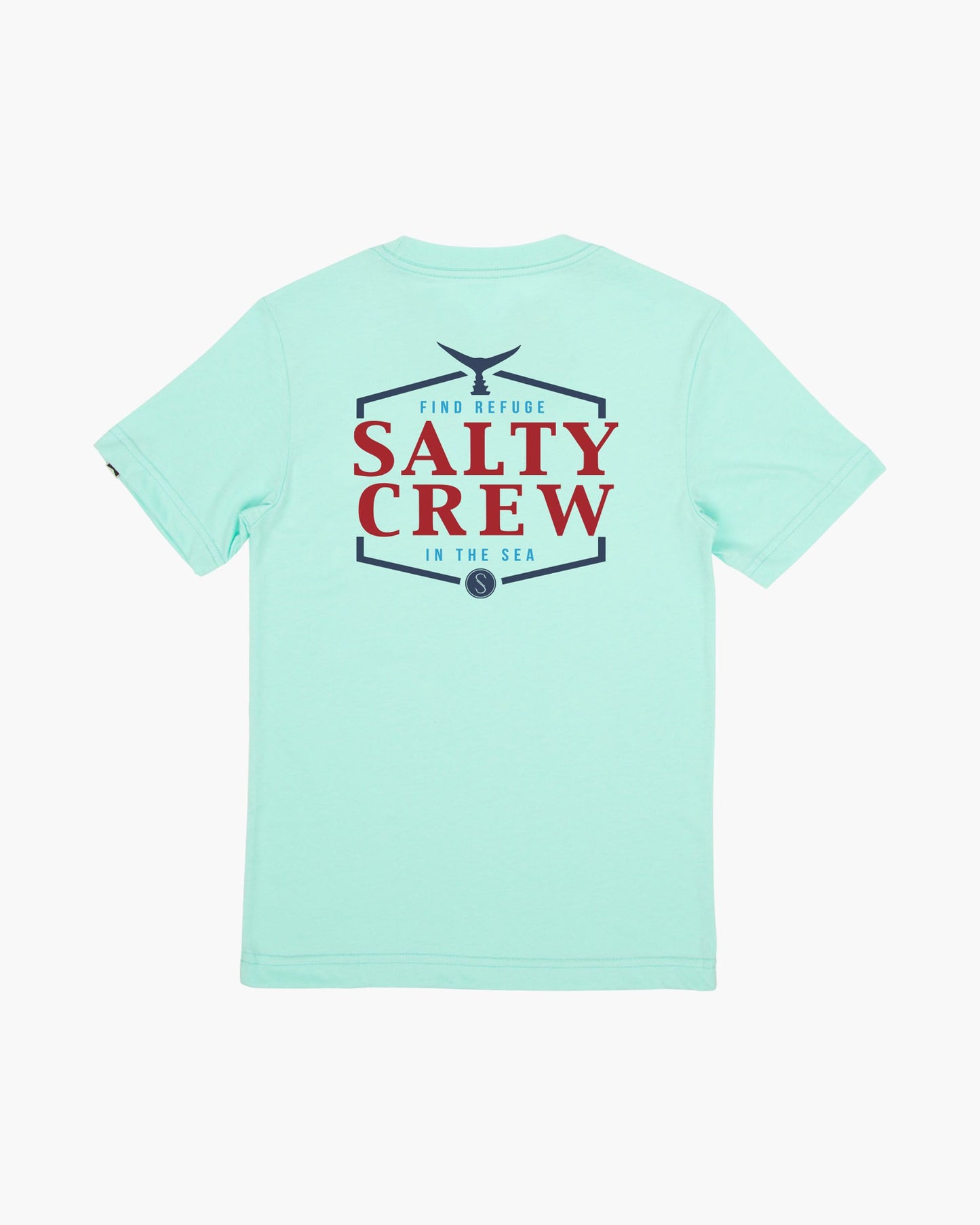 SKIPJACK BOYS S/S TEE - Sea Foam