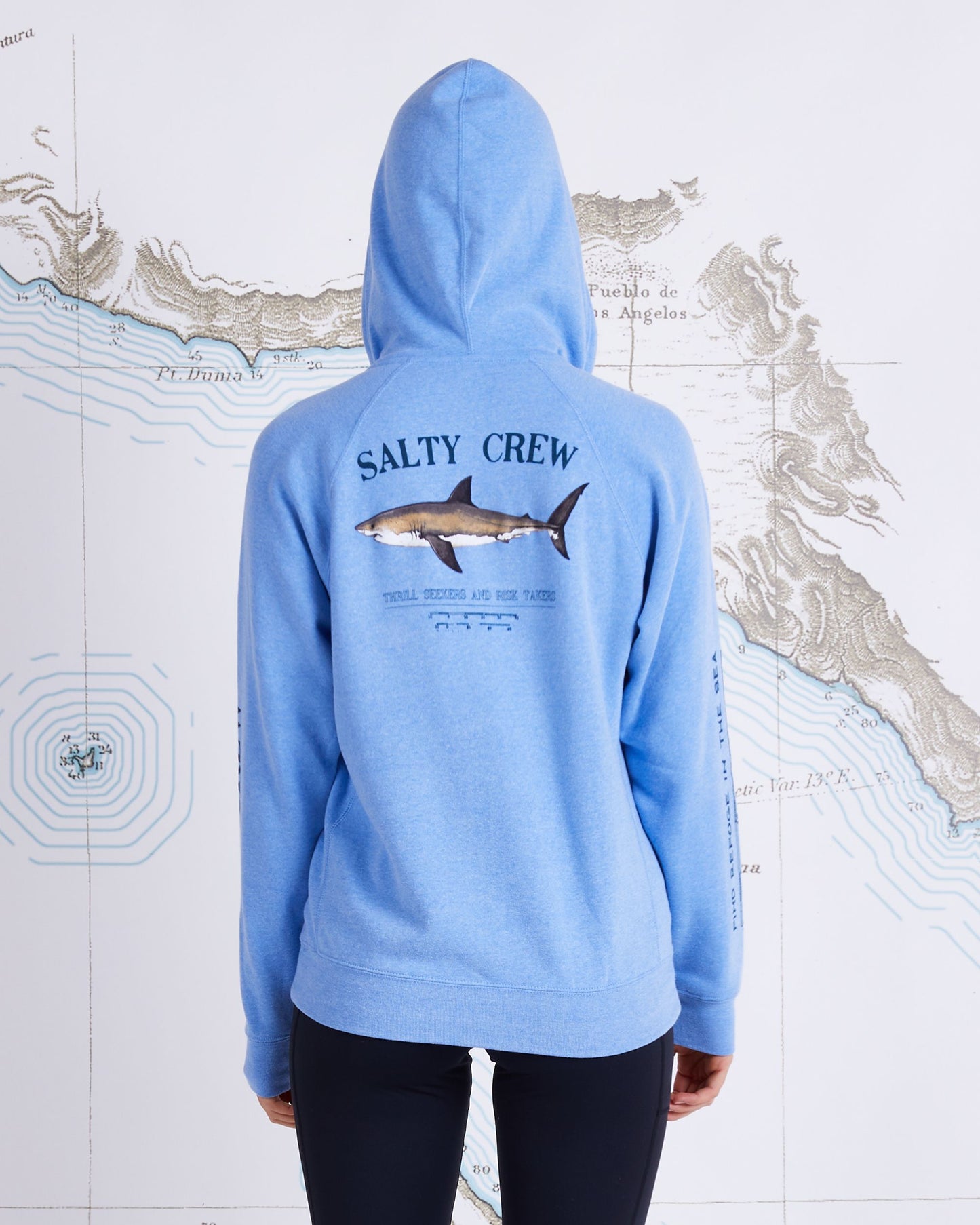 BRUCE ZIP HOODY - Sky Blue