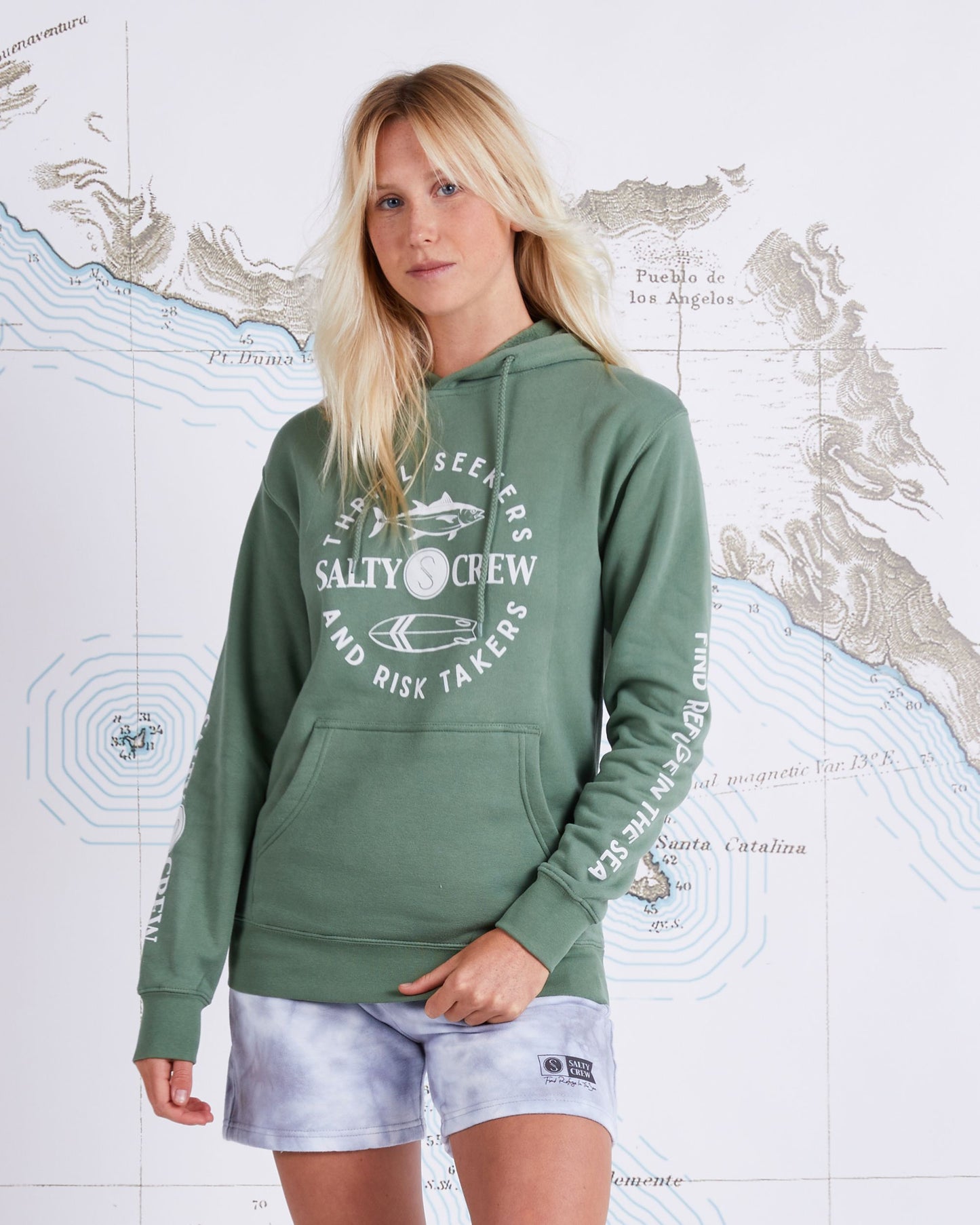 FLIP FLOP BOYFRIEND HOODY - Fern