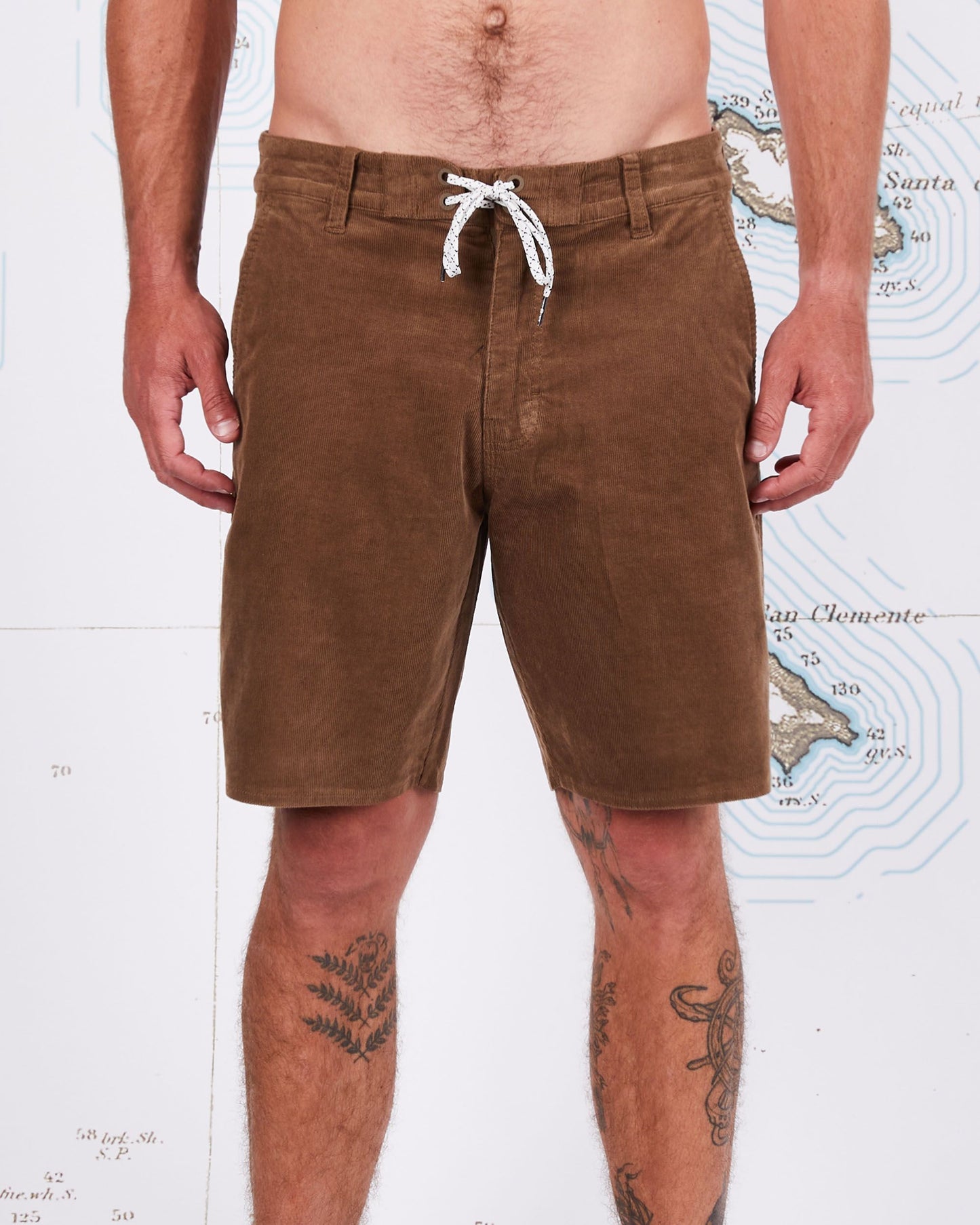 BALLAST CORDUROY SHORTS - Earth